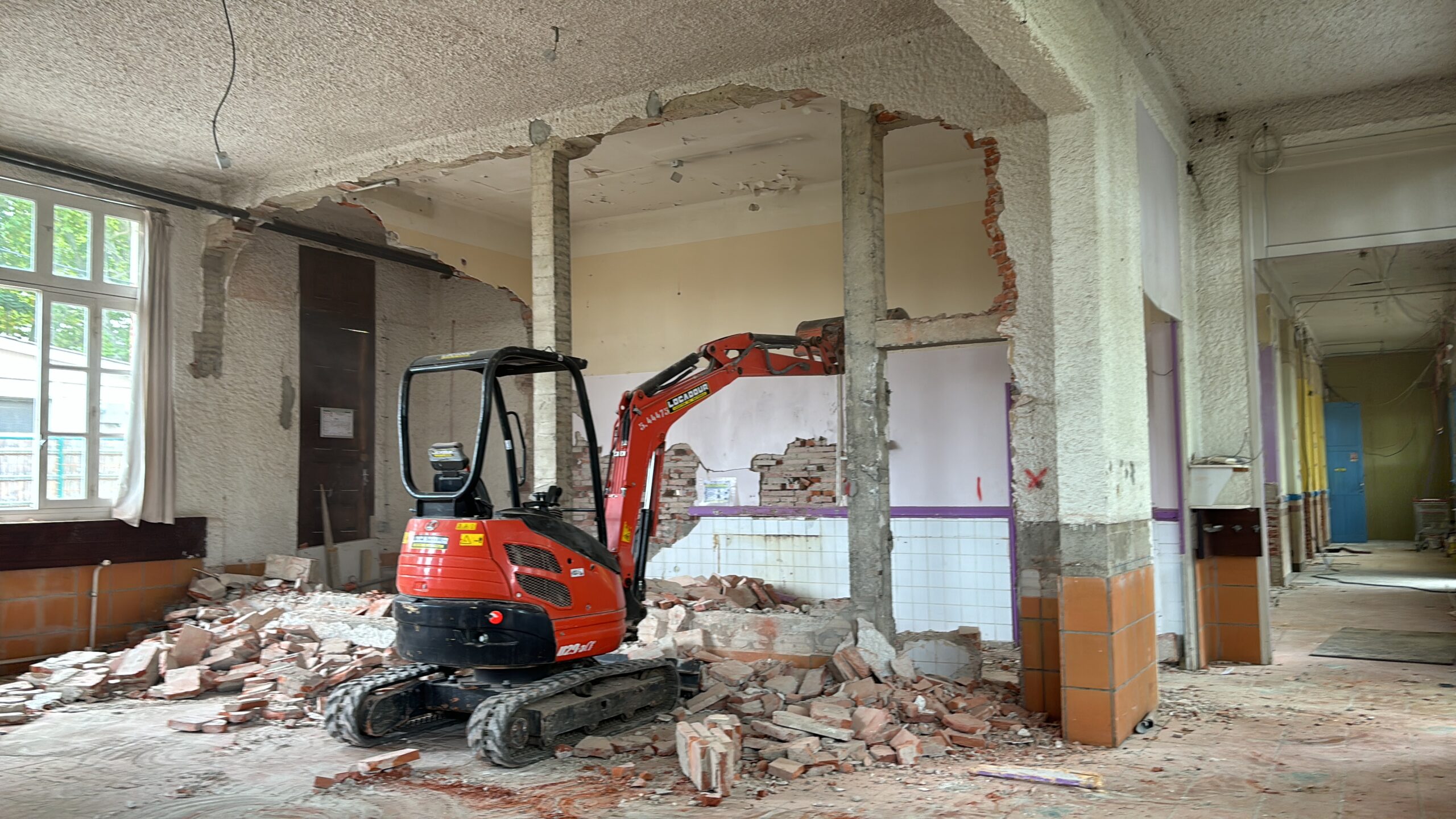 Démolition intérieure de maison