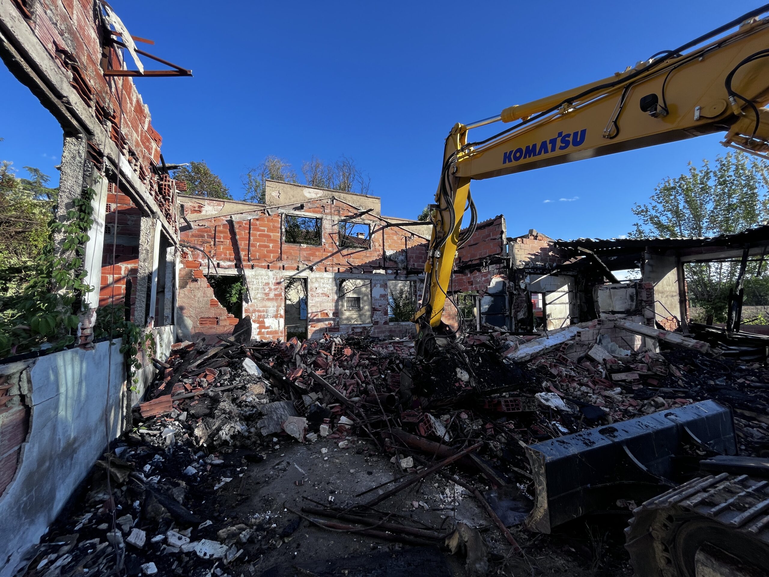 Démolition d’un bâtiment en hauteur